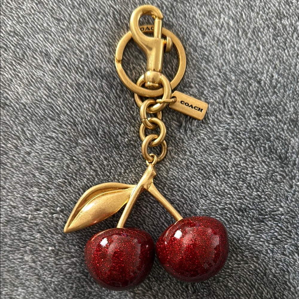 EUC/NWOT Coach Cherry Bag Charm